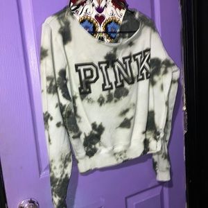 Pink Crop top sweatshirt